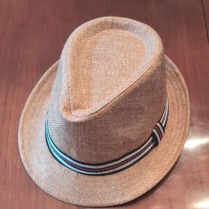 Stylish Tan Kids Fedora Hat
